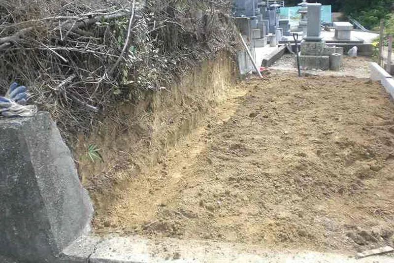 墓地造成工事 施工前